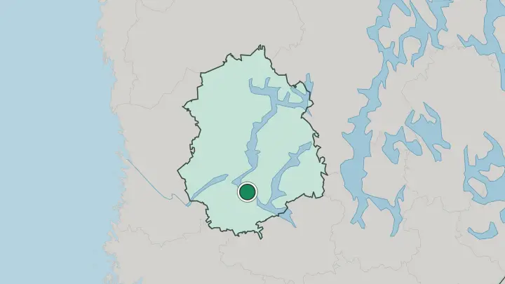 Map of Vesilahti in Finland