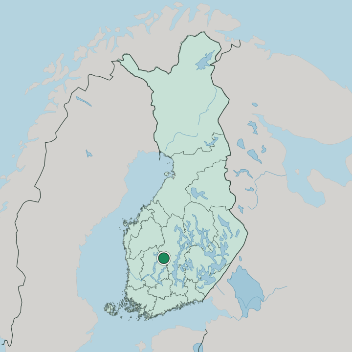 Map showing Vilppula — In Finland