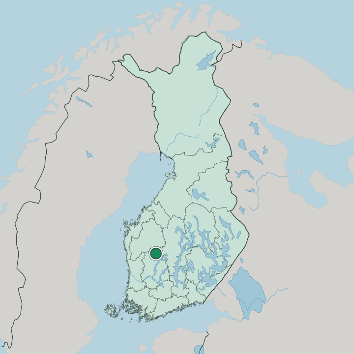 Map showing Virrat — In Finland