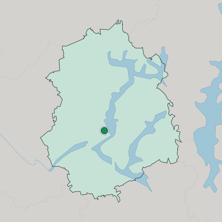 Map showing Ylöjärvi — In Pirkanmaa