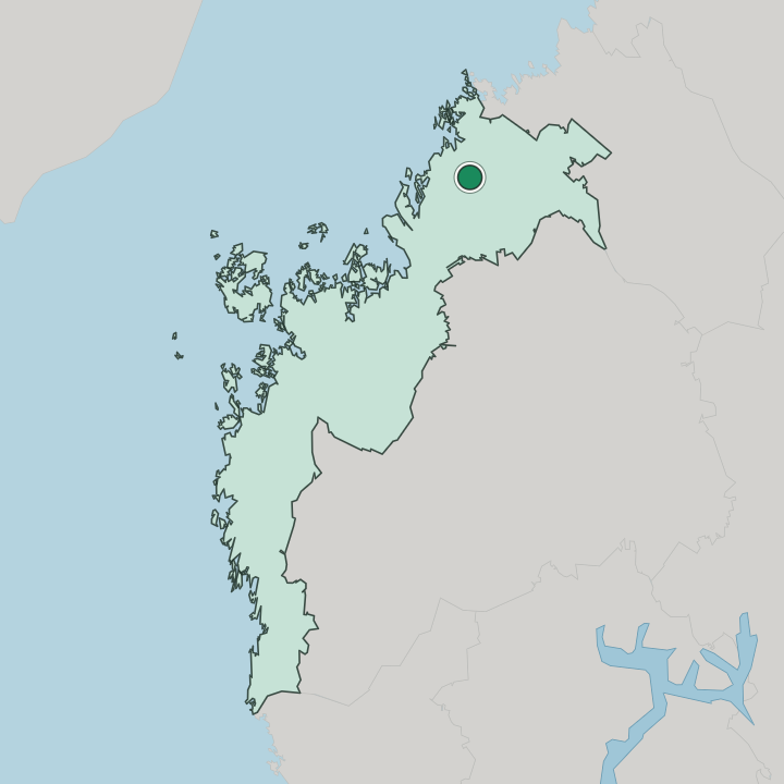 Map showing Bennäs — In Pohjanmaa