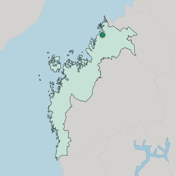 Map showing Jakobstad — In Pohjanmaa