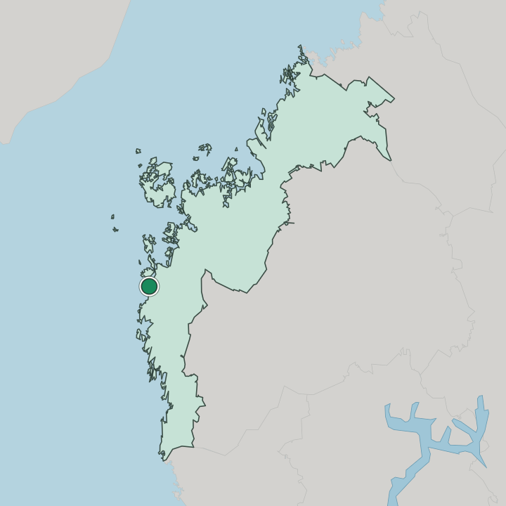 Map showing Korsnäs — In Pohjanmaa