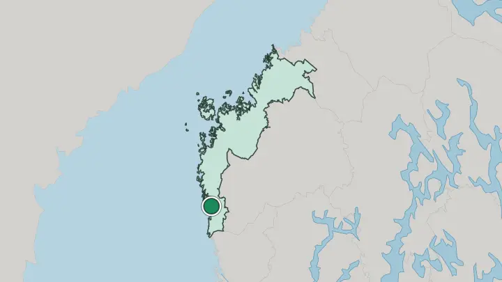 Map of Kristinestad in Finland