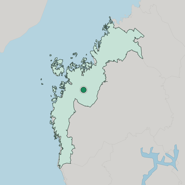 Map showing Laihia — In Pohjanmaa
