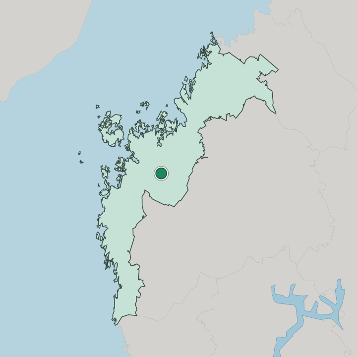 Map showing Laihia — In Pohjanmaa