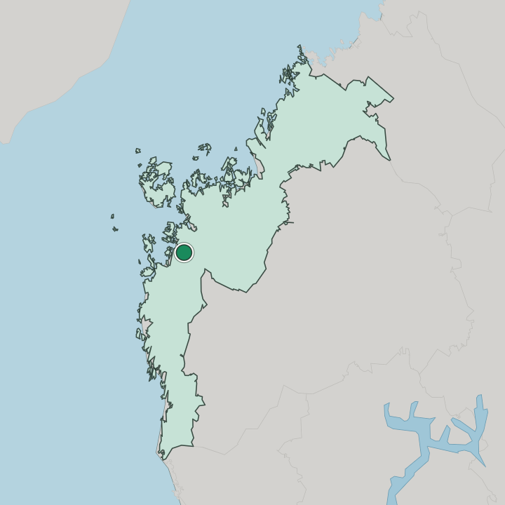 Map showing Malax — In Pohjanmaa