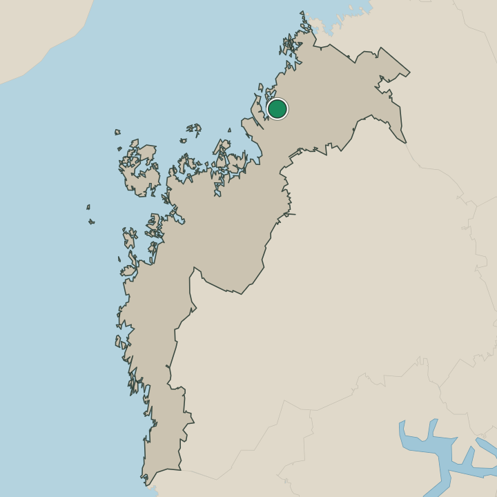 Map showing Nykarleby in Pohjanmaa