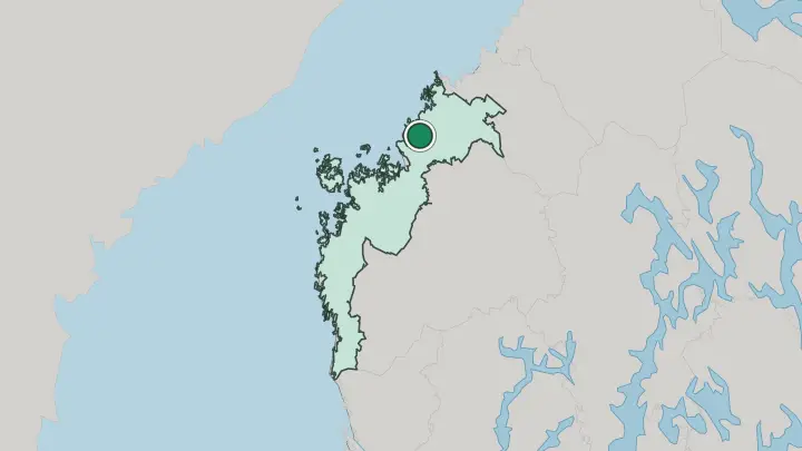 Map of Nykarleby in Finland