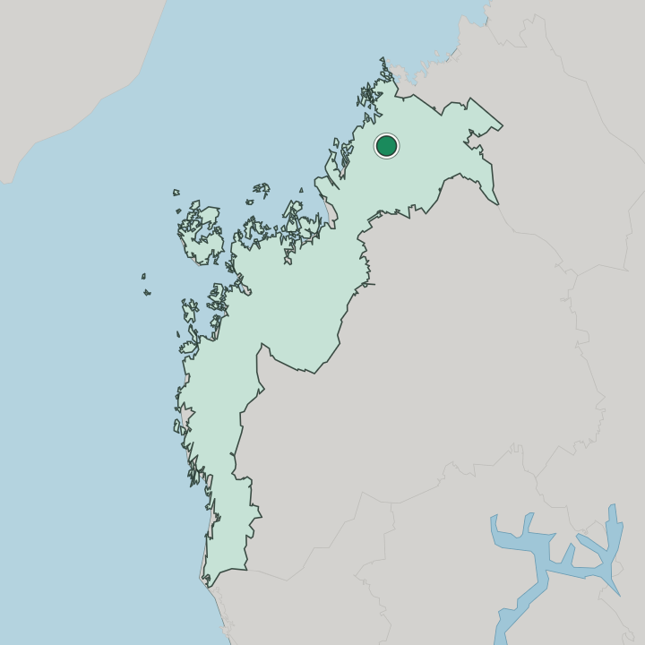 Map showing Pedersöre — In Pohjanmaa
