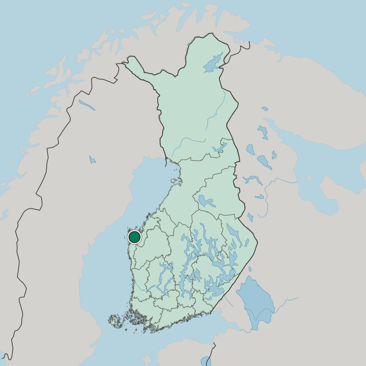 Map showing II kaupunginosa — In Finland