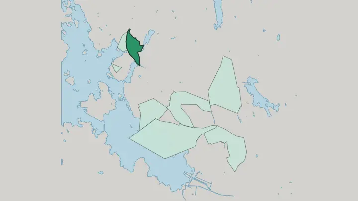 Map of Dragnäsbäck in Vaasa