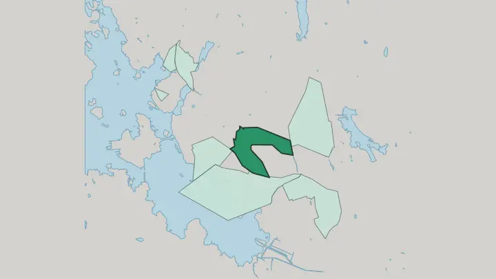 Map of Huutoniemi in Vaasa