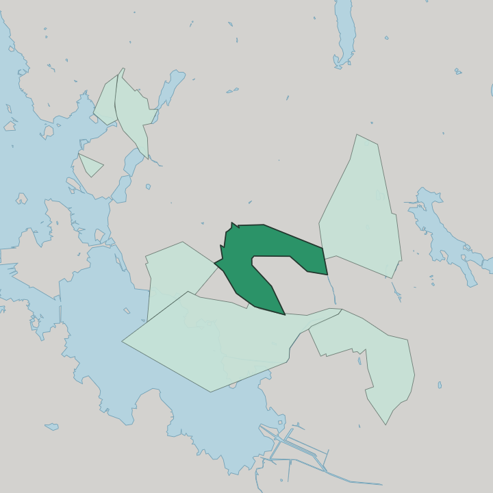 Map showing Huutoniemi — In Vaasa