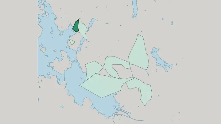 Map of Isolahti in Vaasa