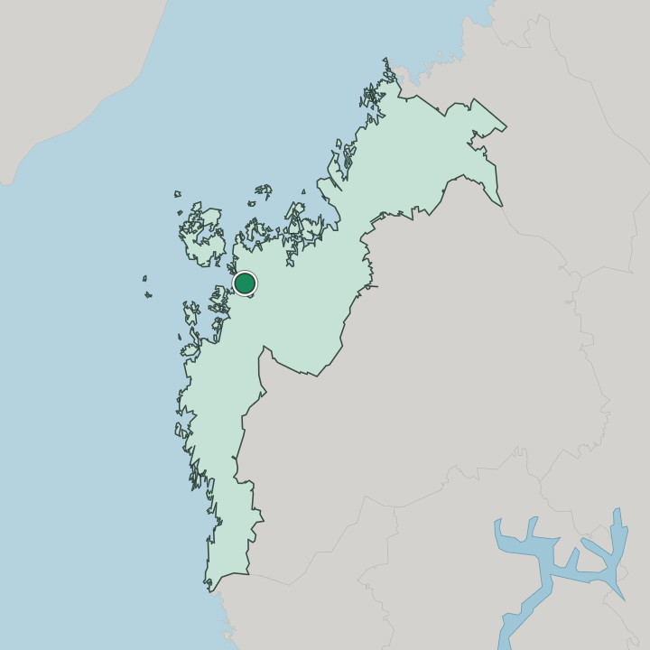 Map showing Vaasa — In Pohjanmaa