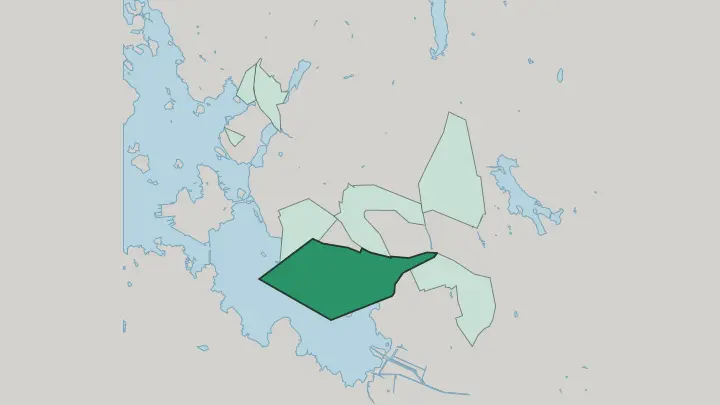 Map of Suvilahti in Vaasa