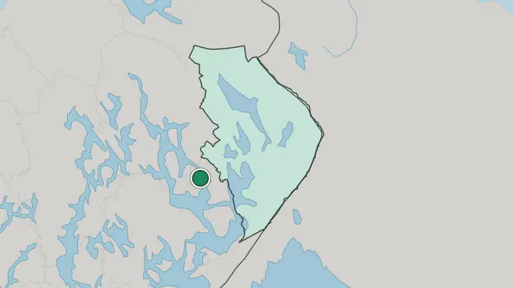 Map of Heinävesi in Finland