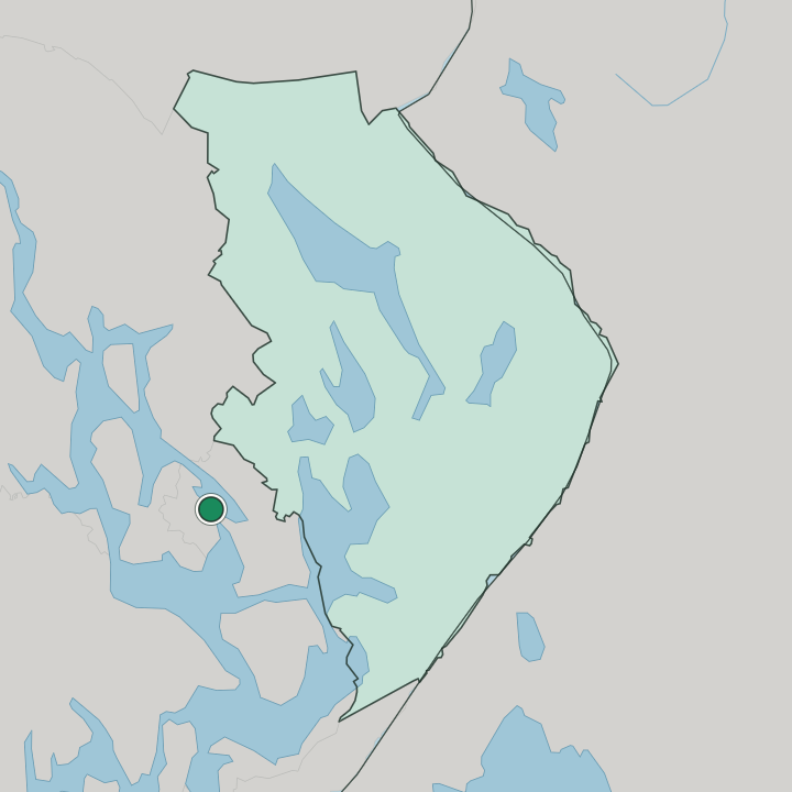Map showing Heinävesi — In Pohjois-Karjala