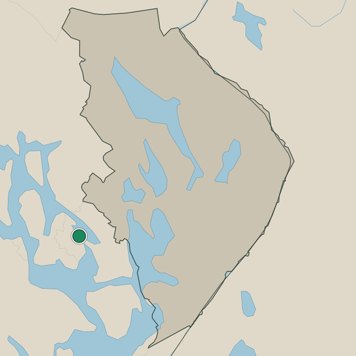 Map showing Heinävesi in Pohjois-Karjala