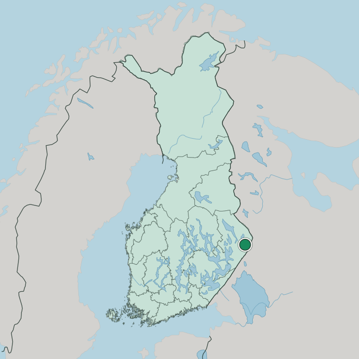 Map showing Ilomantsi — In Finland
