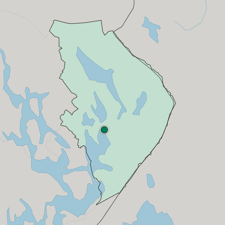 Map showing Siihtala — In Pohjois-Karjala