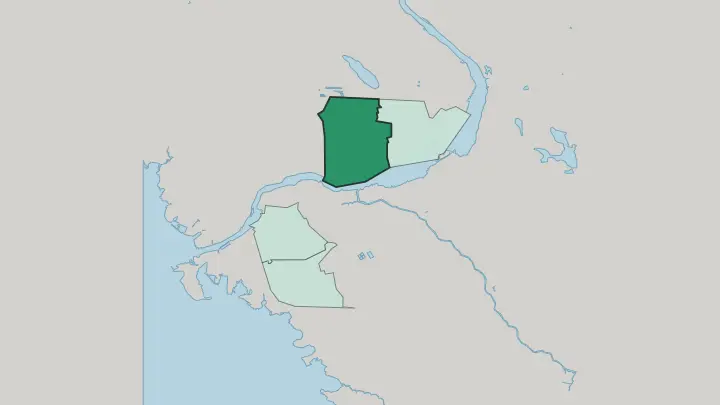 Map of Rantakylä in Joensuu