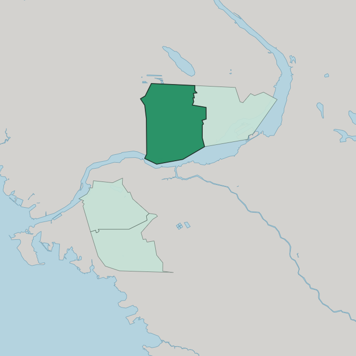 Map showing Rantakylä — In Joensuu