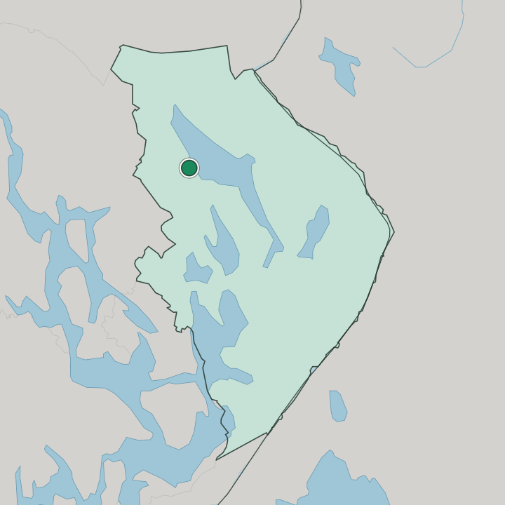 Map showing Juuka — In Pohjois-Karjala