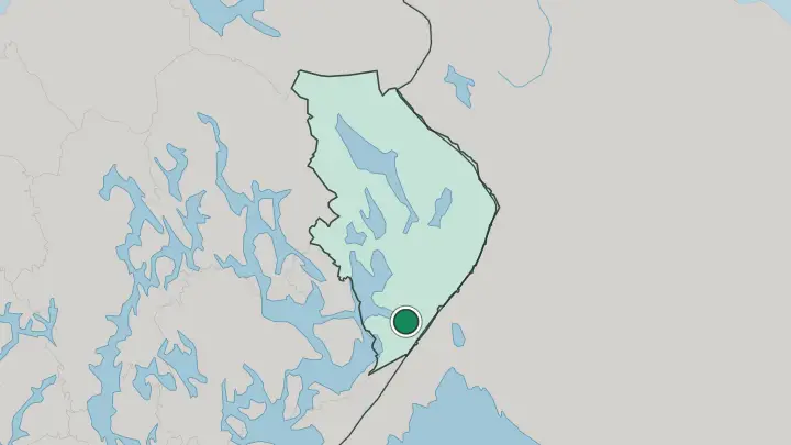 Map of Kitee in Finland