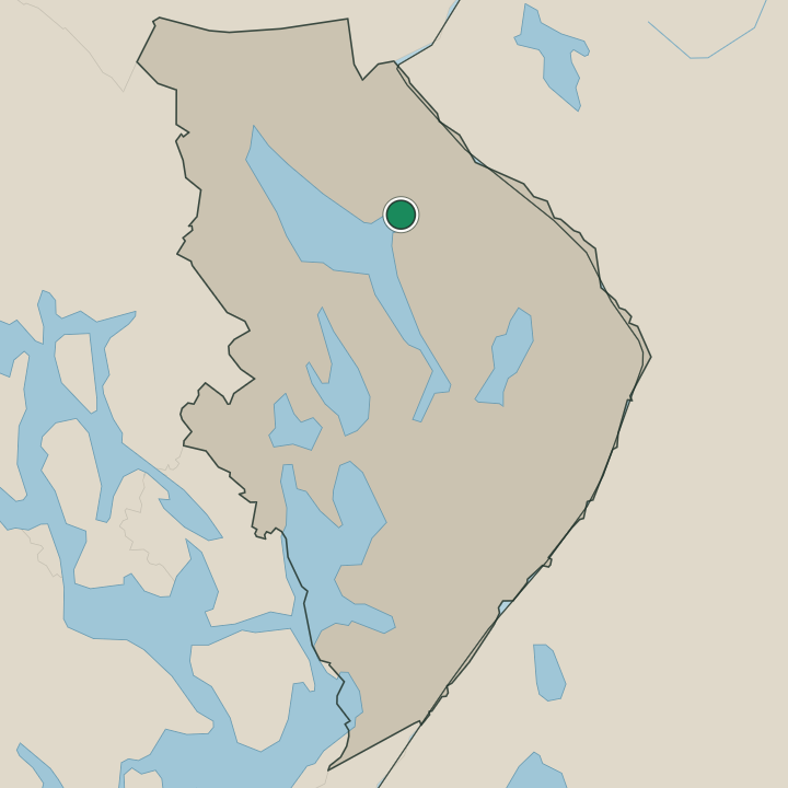 Map showing Lieksa in Pohjois-Karjala