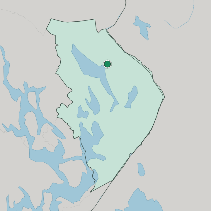Map showing Lieksa — In Pohjois-Karjala
