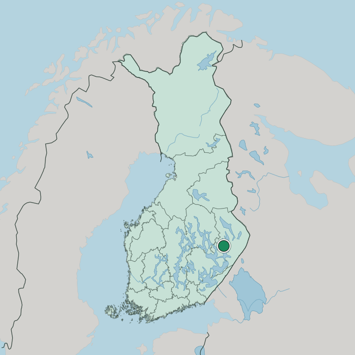 Map showing Liperi — In Finland