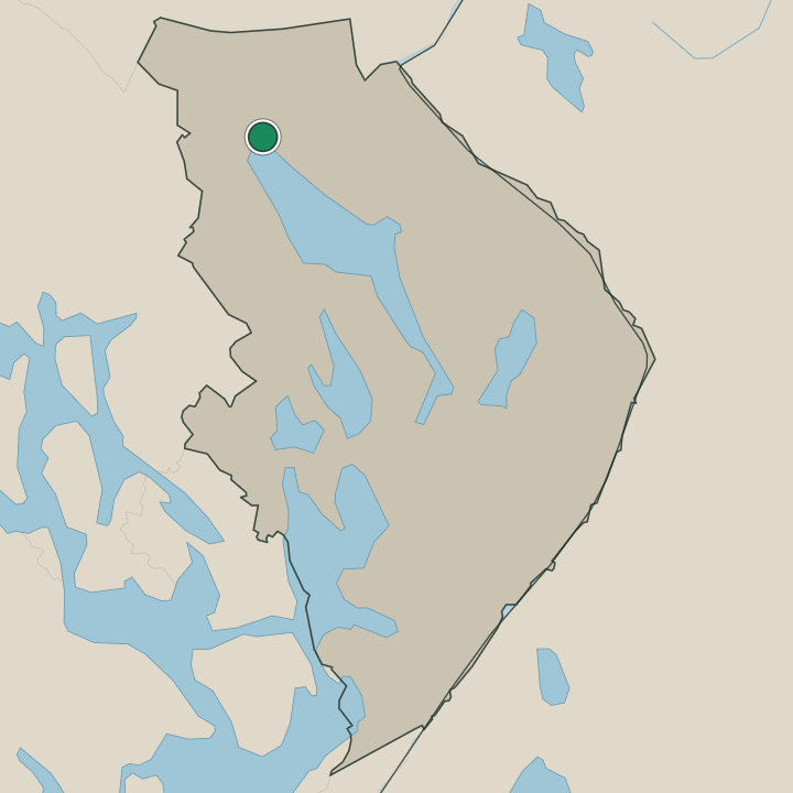 Map showing Nurmes in Pohjois-Karjala