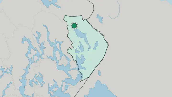 Map of Nurmes in Finland