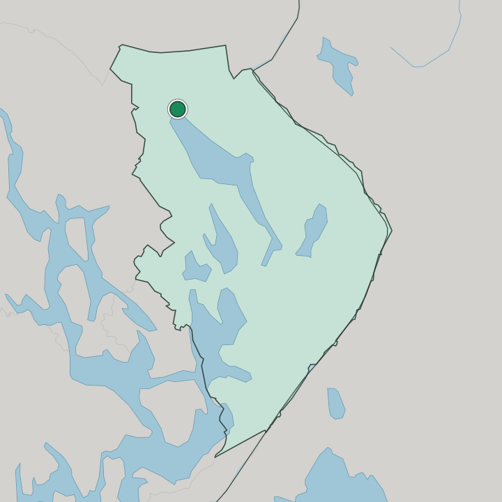 Map showing Nurmes — In Pohjois-Karjala