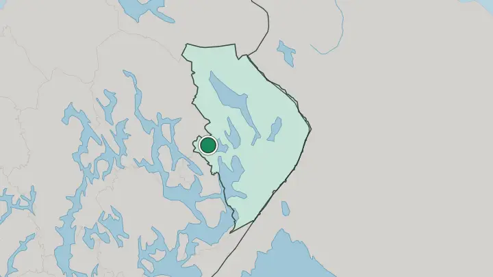 Map of Outokumpu in Finland