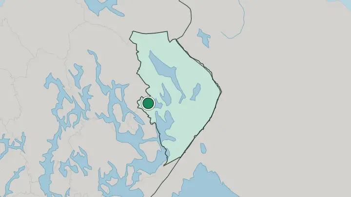 Map of Outokumpu in Finland