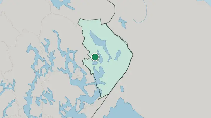 Map of Polvijärvi in Finland