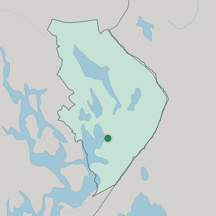 Map showing Pyhäselkä — In Pohjois-Karjala