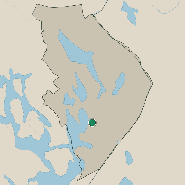 Map showing Pyhäselkä in Pohjois-Karjala
