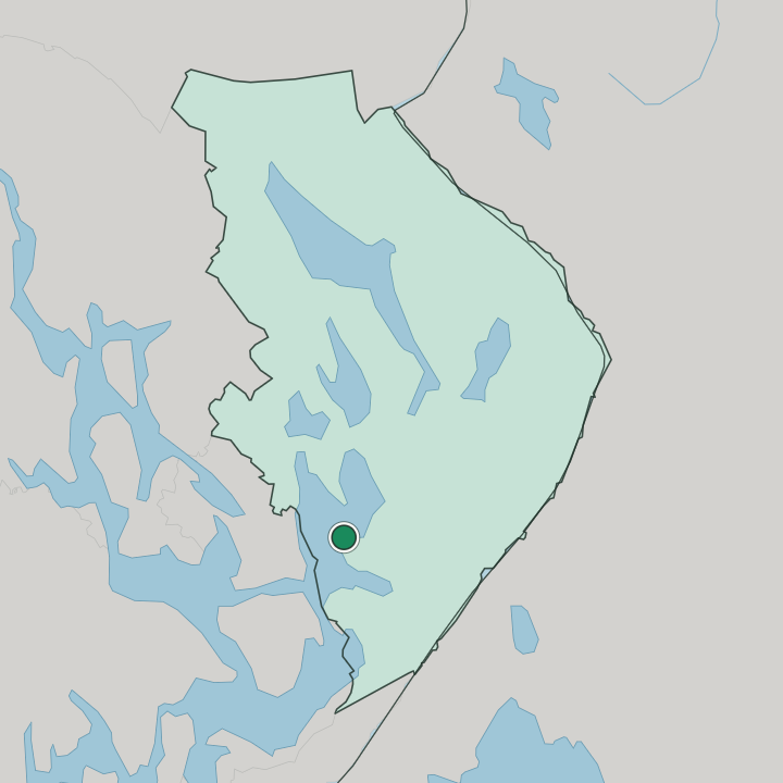 Map showing Rääkkylä — In Pohjois-Karjala