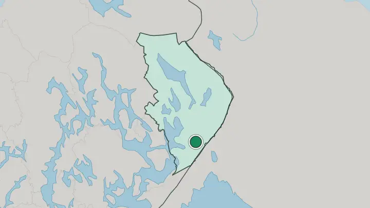 Map of Tohmajärvi in Finland