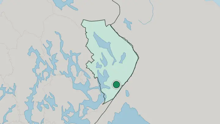 Map of Tohmajärvi in Finland