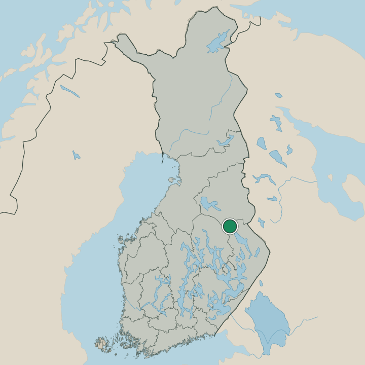 Map showing Valtimo in Republic of Finland