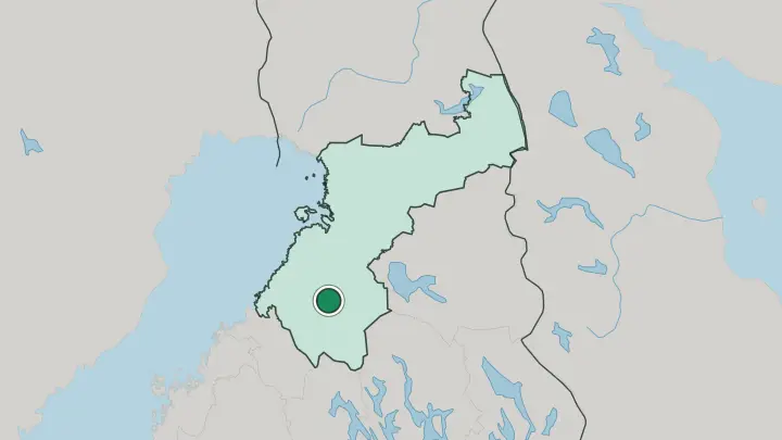 Map of Haapavesi in Finland