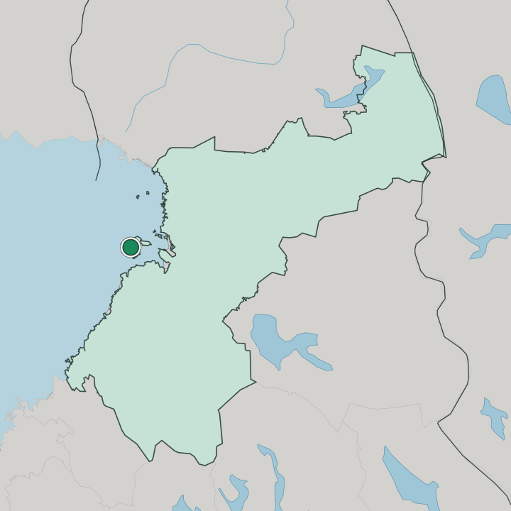 Map showing Hailuoto — In Pohjois-Pohjanmaa