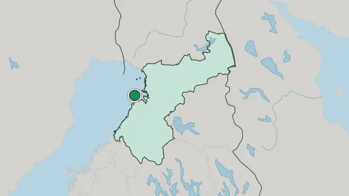Map of Hailuoto in Finland