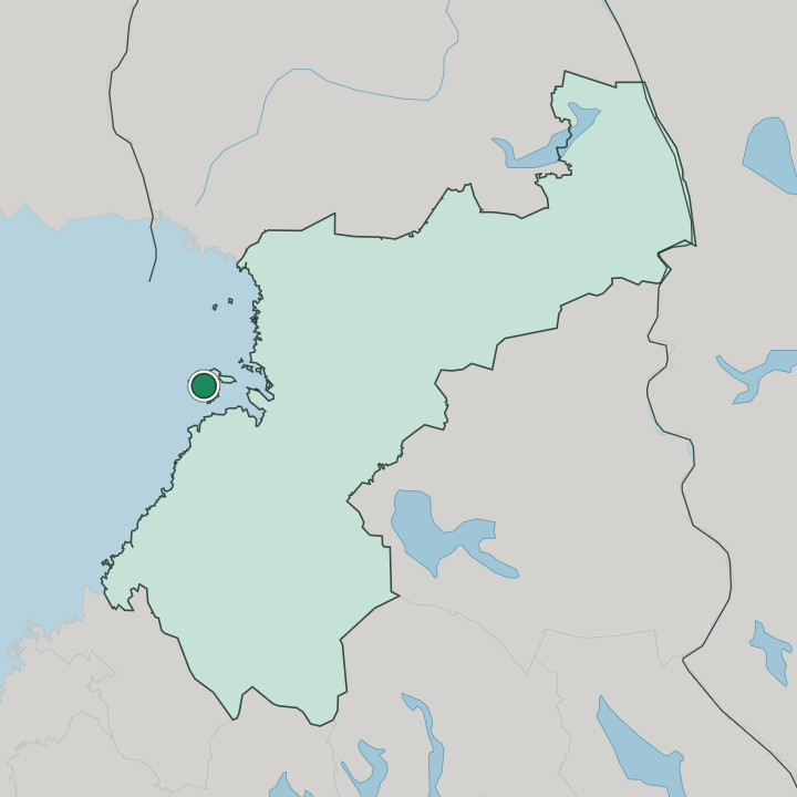 Map showing Hailuoto — In Pohjois-Pohjanmaa
