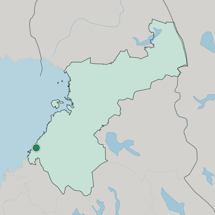 Map showing Kalajoki — In Pohjois-Pohjanmaa